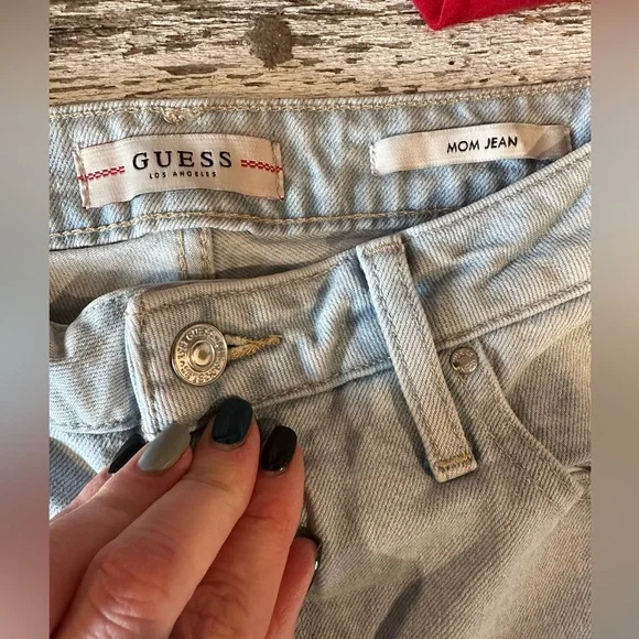 Guess | Light Wash Mom Jeans - Picture 4 of 11